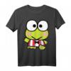 Sanrio Keroppi Frog Front and Back Graphic T-Shirt - Offiziell lizenzierte Fanbekleidung für Sanrio Liebhaber