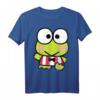 Sanrio Keroppi Frog Front and Back Graphic T-Shirt - Offiziell lizenzierte Fanbekleidung für Sanrio Liebhaber