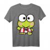 Sanrio Keroppi Frog Front and Back Graphic T-Shirt - Offiziell lizenzierte Fanbekleidung für Sanrio Liebhaber
