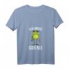 Damen T-Shirt mit Spruch 'Ich Muss Gar Nix' - Lustiges Faulheit T-Shirt mit Frosch Motiv, ideales Geschenk für Freunde und Kollegen