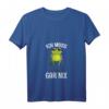 Damen T-Shirt mit Spruch 'Ich Muss Gar Nix' - Lustiges Faulheit T-Shirt mit Frosch Motiv, ideales Geschenk für Freunde und Kollegen