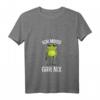 Damen T-Shirt mit Spruch 'Ich Muss Gar Nix' - Lustiges Faulheit T-Shirt mit Frosch Motiv, ideales Geschenk für Freunde und Kollegen