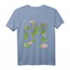 Wasserlilien Libellen mit Frosch auf Seerosenblatt T-Shirt – Naturmotive für Tier- und Pflanzenliebhaber