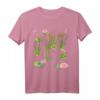 Wasserlilien Libellen mit Frosch auf Seerosenblatt T-Shirt – Naturmotive für Tier- und Pflanzenliebhaber