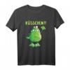 Kuss Frosch T-Shirt mit Spruch - Lustiges Comic Motiv für Kinder, Damen & Herren, Perfektes Geschenk für Tier- und Cartoon-Fans