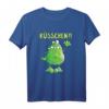 Kuss Frosch T-Shirt mit Spruch - Lustiges Comic Motiv für Kinder, Damen & Herren, Perfektes Geschenk für Tier- und Cartoon-Fans