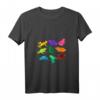 Poison Dart Frösche Amphibien Exotisches Tier T-Shirt mit V-Ausschnitt – Bunte Frosch Grafik, Geschenk für Froschliebhaber & Naturfans