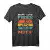 Man I Love Frogs - Vintage Lustiges Frosch T-Shirt für Froschliebhaber, perfekt als Geburtstags- oder Junggesellenabschiedsgeschenk