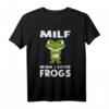 MILF Man I Love Frogs - Lustiges Frosch-Zitat T-Shirt für Tierliebhaber, Geburtstags- & Junggesellenabschiedsgeschenk