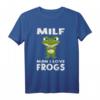 MILF Man I Love Frogs - Lustiges Frosch-Zitat T-Shirt für Tierliebhaber, Geburtstags- & Junggesellenabschiedsgeschenk