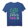 Frosch Fröschlein Kröte Märchen Amphibien T-Shirt - Lustiges Kinder T-Shirt mit Froschcartoon für Märchen- und Amphibienliebhaber