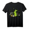 Hase Osterhase Silhouette T-Shirt - Buntes Frühlings- und Ostergeschenk für Natur- und Blumenliebhaber