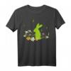 Hase Osterhase Silhouette T-Shirt - Buntes Frühlings- und Ostergeschenk für Natur- und Blumenliebhaber
