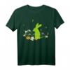 Hase Osterhase Silhouette T-Shirt - Buntes Frühlings- und Ostergeschenk für Natur- und Blumenliebhaber
