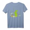 Hase Osterhase Silhouette T-Shirt - Buntes Frühlings- und Ostergeschenk für Natur- und Blumenliebhaber
