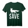 Save The Fox T-Shirt – Für Tierschutz, gegen Füchse-Jagd & Klimawandel, Perfekt für Demonstrationen & als Geschenk