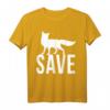Save The Fox T-Shirt – Für Tierschutz, gegen Füchse-Jagd & Klimawandel, Perfekt für Demonstrationen & als Geschenk