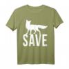 Save The Fox T-Shirt – Für Tierschutz, gegen Füchse-Jagd & Klimawandel, Perfekt für Demonstrationen & als Geschenk