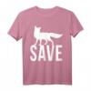 Save The Fox T-Shirt – Für Tierschutz, gegen Füchse-Jagd & Klimawandel, Perfekt für Demonstrationen & als Geschenk