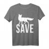 Save The Fox T-Shirt – Für Tierschutz, gegen Füchse-Jagd & Klimawandel, Perfekt für Demonstrationen & als Geschenk