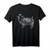 Sheltie Hund T-Shirt - Cute Artistic Tee, Perfektes Geschenk für Hundeliebhaber zu Geburtstag, Weihnachten & Halloween