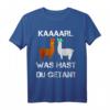 Lamas mit Hüten Karl was hast du getan? Lustiges Lama T-Shirt – Perfektes Geschenk für Nerds, Geeks & Lama-Fans zu Geburtstag, Vatertag & Weihnachten