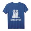 Game Over Pistole Fußfessel - Humorvolles Junggesellenabschied & Hochzeits-T-Shirt für Bräutigam & Ehemann mit Sarkasmus