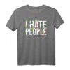Sarkastisches Witziges Ich hasse Menschen T-Shirt – Lustiges Geschenk für Tierliebhaber, Naturschützer & Humorvolle Menschen