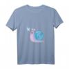 Damen Lustiges Schnecke T-Shirt mit V-Ausschnitt – Mit der Ruhe, Ich liebe Schnecken, Natur- und Gartenmotiv, Perfekt für Gartenliebhaberinnen
