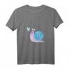 Damen Lustiges Schnecke T-Shirt mit V-Ausschnitt – Mit der Ruhe, Ich liebe Schnecken, Natur- und Gartenmotiv, Perfekt für Gartenliebhaberinnen