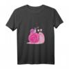 Damen Lustiges Schnecke T-Shirt mit V-Ausschnitt – Immer mit der Ruhe, Liebevolles Gartenmotiv, Perfekt für Natur- und Gartenfreunde