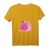 Damen Lustiges Schnecke T-Shirt mit V-Ausschnitt – Immer mit der Ruhe, Liebevolles Gartenmotiv, Perfekt für Natur- und Gartenfreunde