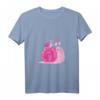 Damen Lustiges Schnecke T-Shirt mit V-Ausschnitt – Immer mit der Ruhe, Liebevolles Gartenmotiv, Perfekt für Natur- und Gartenfreunde