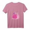 Damen Lustiges Schnecke T-Shirt mit V-Ausschnitt – Immer mit der Ruhe, Liebevolles Gartenmotiv, Perfekt für Natur- und Gartenfreunde