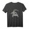 Gecko Reptil Motiv Echsen Reptilien Terrarium Echse Geckos T-Shirt - Klassisch geschnitten, doppelt genähter Saum