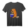 Japanisches Kawaii Anime Eidechse Ramen Kronengecko T-Shirt – Lustiges Geschenk für Reptilien- und Anime-Fans