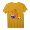 Japanisches Kawaii Anime Eidechse Ramen Kronengecko T-Shirt – Lustiges Geschenk für Reptilien- und Anime-Fans