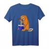 Japanisches Kawaii Anime Eidechse Ramen Kronengecko T-Shirt – Lustiges Geschenk für Reptilien- und Anime-Fans