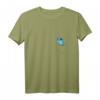 Blauer Gecko T-Shirt mit V-Ausschnitt für Reptilienliebhaber und Gecko-Fans – Lustiges Haustierdesign für Mädchen und Jungen