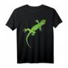 Grüner Gecko Reptilien-Design T-Shirt für Liebhaber der kriechenden Eidechsen, Amphibien und Herpetologie