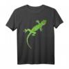 Grüner Gecko Reptilien-Design T-Shirt für Liebhaber der kriechenden Eidechsen, Amphibien und Herpetologie