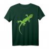 Grüner Gecko Reptilien-Design T-Shirt für Liebhaber der kriechenden Eidechsen, Amphibien und Herpetologie