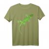 Grüner Gecko Reptilien-Design T-Shirt für Liebhaber der kriechenden Eidechsen, Amphibien und Herpetologie