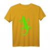 Grünes Gecko Iguana T-Shirt – Exotisches Tiermotiv, Klassisch geschnitten, doppelt genähter Saum