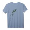 Retro Echsen Spuren Kunst | Salamander Gecko T-Shirt – Lässiges Vintage Grunge Design für Reptilien- und Amphibien-Liebhaber, perfekt als Geschenk