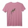 Retro Echsen Spuren Kunst | Salamander Gecko T-Shirt – Lässiges Vintage Grunge Design für Reptilien- und Amphibien-Liebhaber, perfekt als Geschenk
