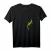 Damen Reptilien & Echsen Fans T-Shirt mit Kletterndem Gecko und V-Ausschnitt – Perfekt für Gecko-Liebhaber & Naturfreunde