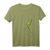 Damen Reptilien & Echsen Fans T-Shirt mit Kletterndem Gecko und V-Ausschnitt – Perfekt für Gecko-Liebhaber & Naturfreunde