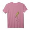 Damen Reptilien & Echsen Fans T-Shirt mit Kletterndem Gecko und V-Ausschnitt – Perfekt für Gecko-Liebhaber & Naturfreunde