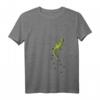 Damen Reptilien & Echsen Fans T-Shirt mit Kletterndem Gecko und V-Ausschnitt – Perfekt für Gecko-Liebhaber & Naturfreunde